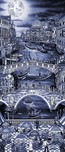 Charles Fazzino Charles Fazzino Midnight in Venice (AP) (Grey Blue) (ALU)